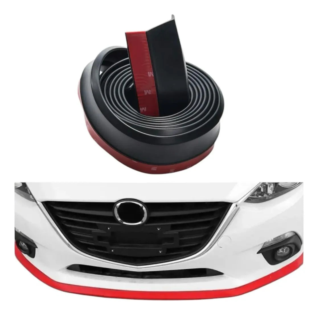 Bumper Lip Protector Paragolpe Spoiler Faldon Samurai Negro