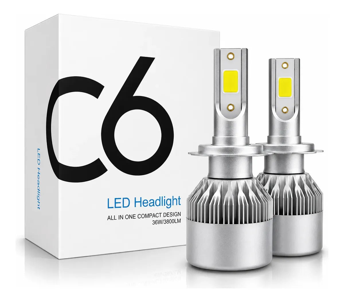 Kit Lampara Led Cree H1, H4, H7, 9006 6000lm