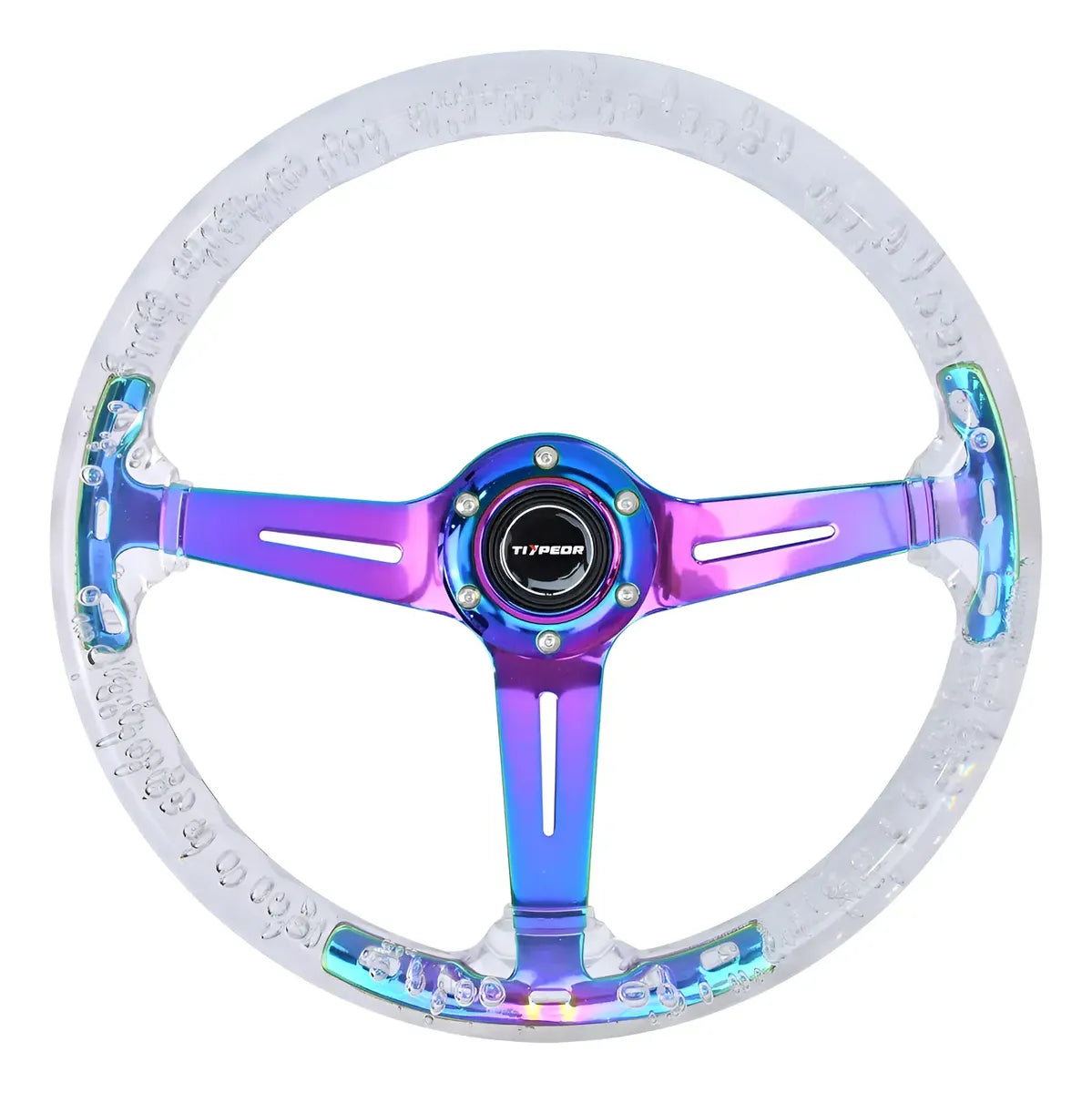Volante Deportivo Diseño Tornasol 350mm