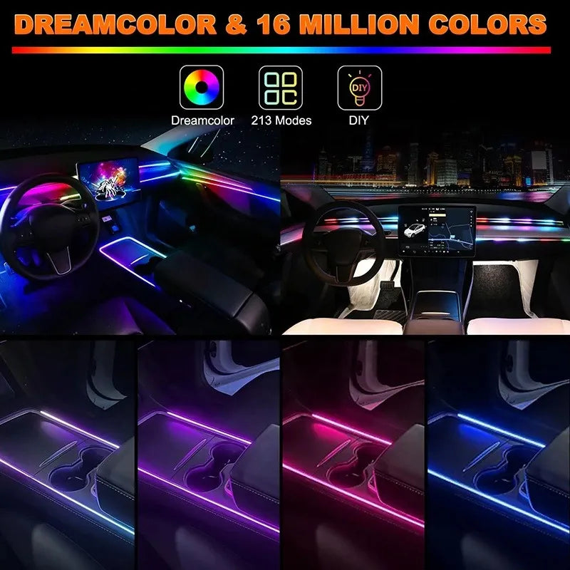 Luces Led Interior Auto Led Tablero Y Ambiental Kit 10 En 1