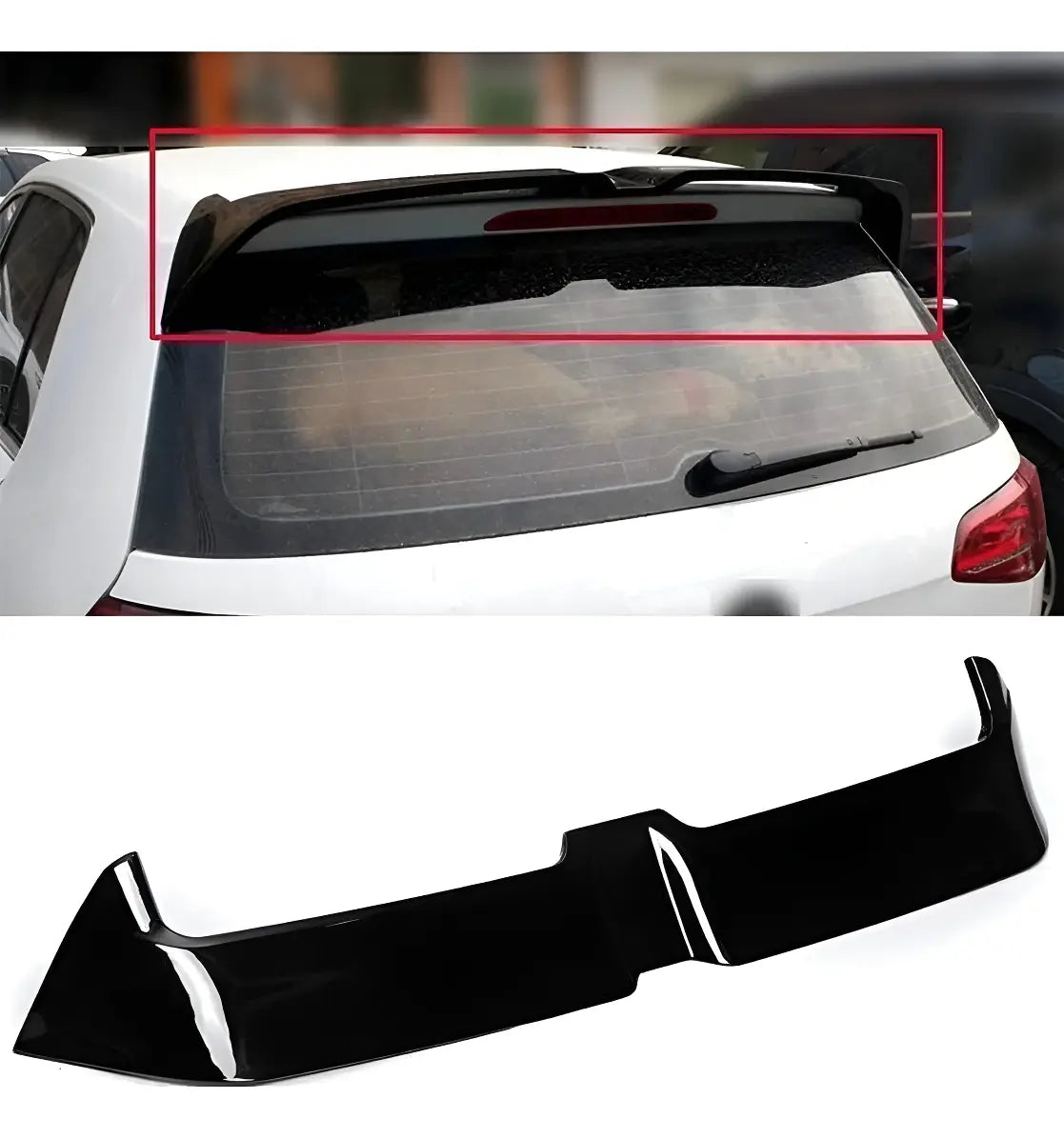 Alerón Spoiler Vw Golf Gti Tsi Mk7 / 7.5 Negro