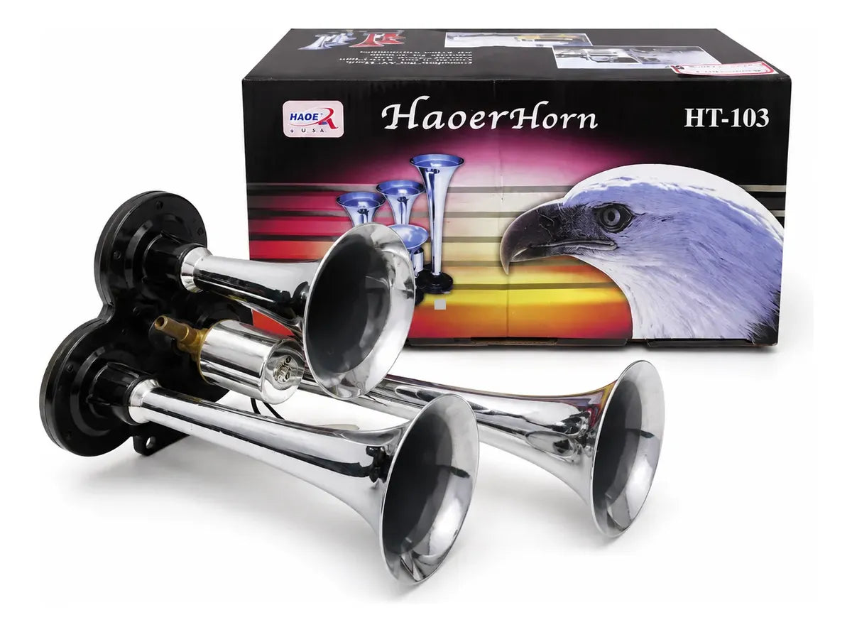 Bocina 3 Cornetas Compresor Camión Camioneta 12/24v