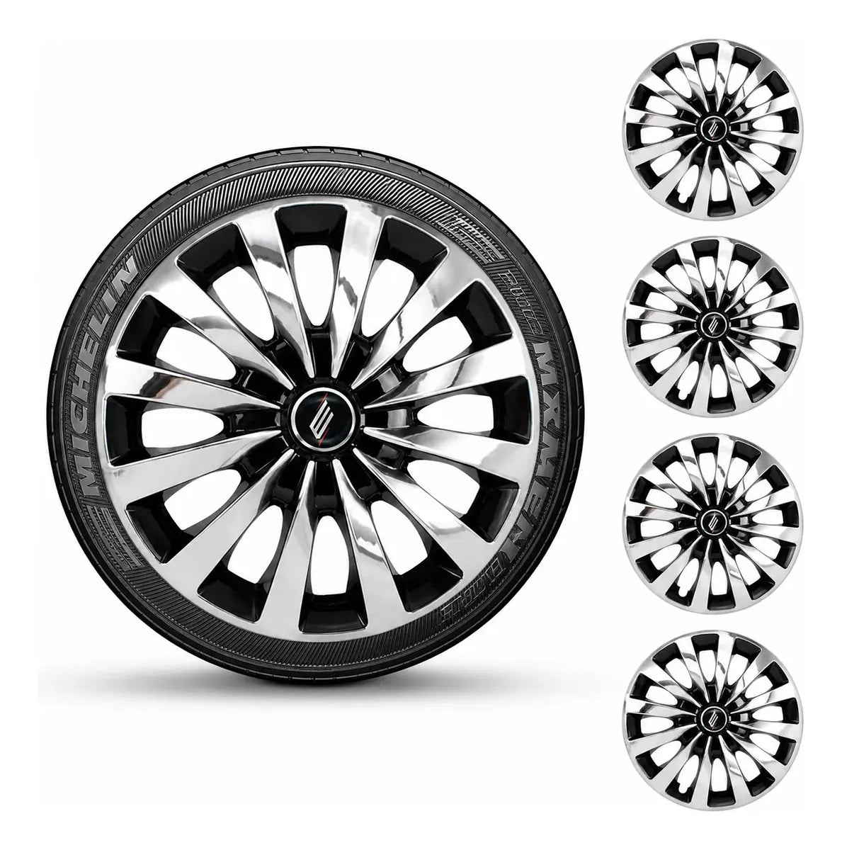 Tazas Rueda PASSAT CC  Cromo Y Negro R13 x4