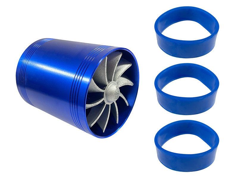 Ventilador Turbina Admision De Aire Azul Grande