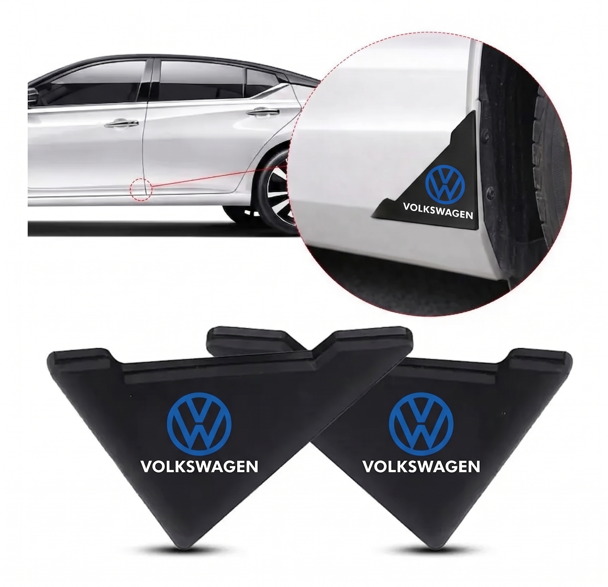 Protector De Puerta Silicona Auto Esquinero Adhesivos X Jgo