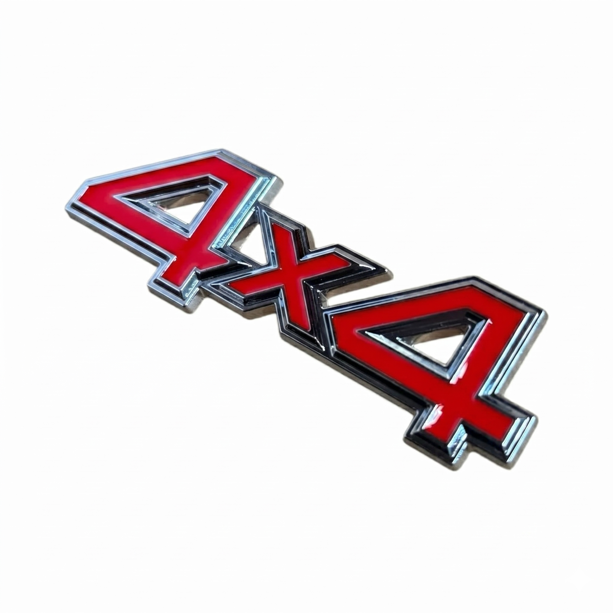 Insignia Metal Adhesiva 4x4 Cromo Off Road Premium