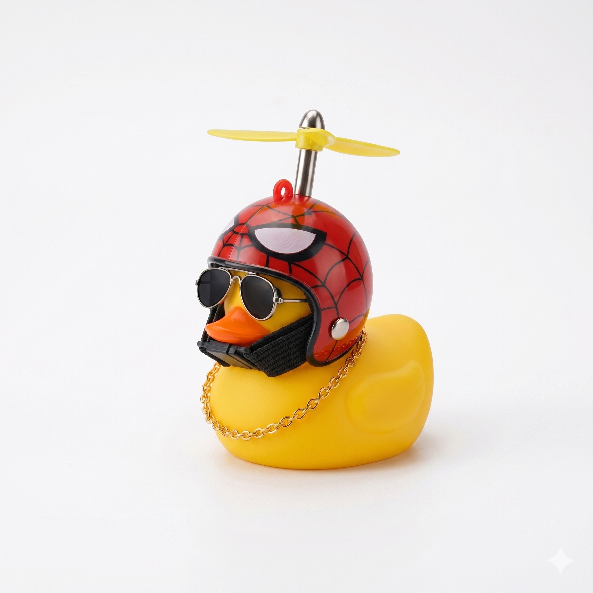 Adorno Pato Fachero Para Coche Adhesivo Con Accesorios