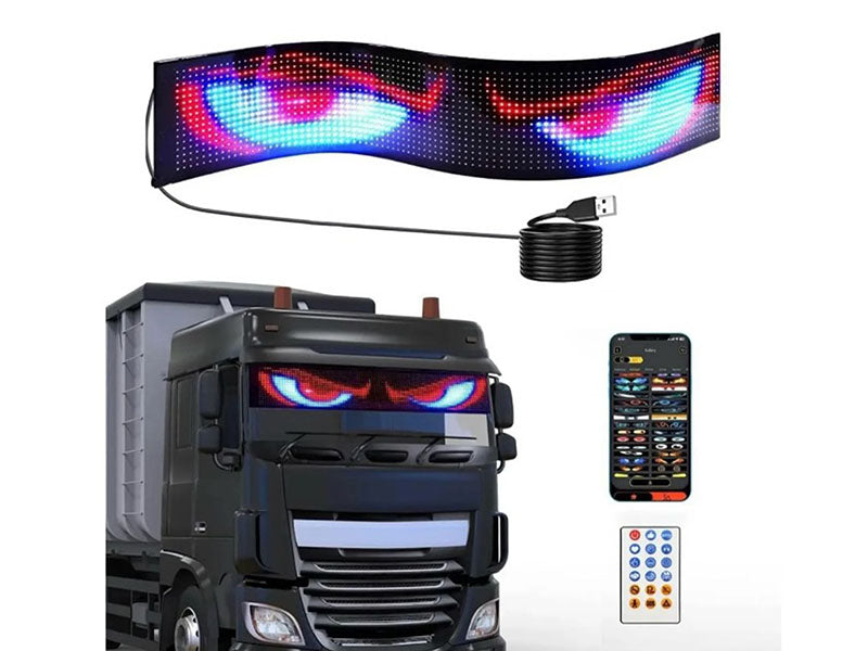 Panel Pantalla Led Programable 49x11cm Ojos P/camion
