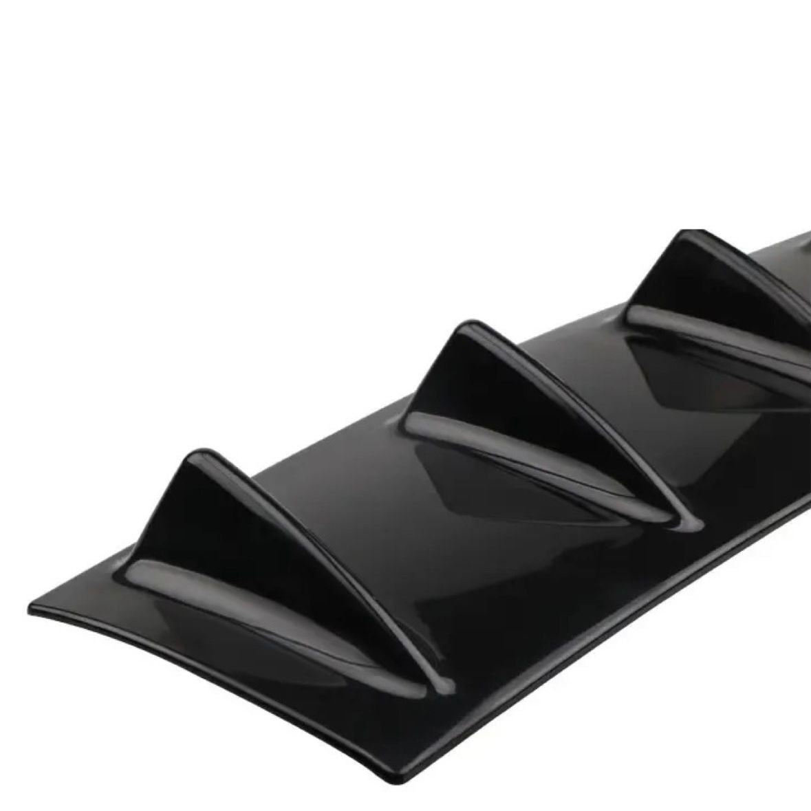 Spoiler Difusor Trasero Parachoques Universal Negro Piano