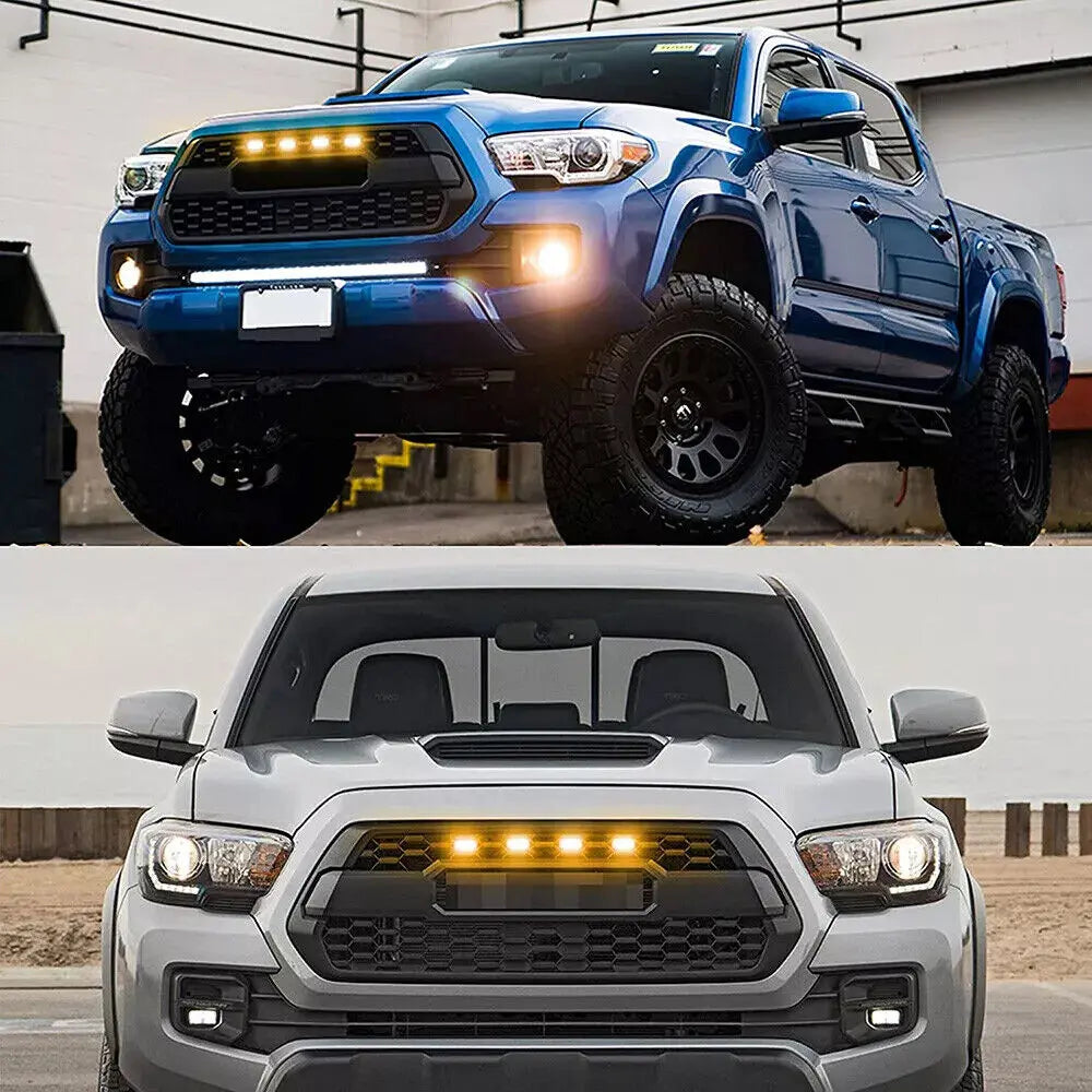 Rejilla Led Lampara Ámbar Para Camioneta Universal X4