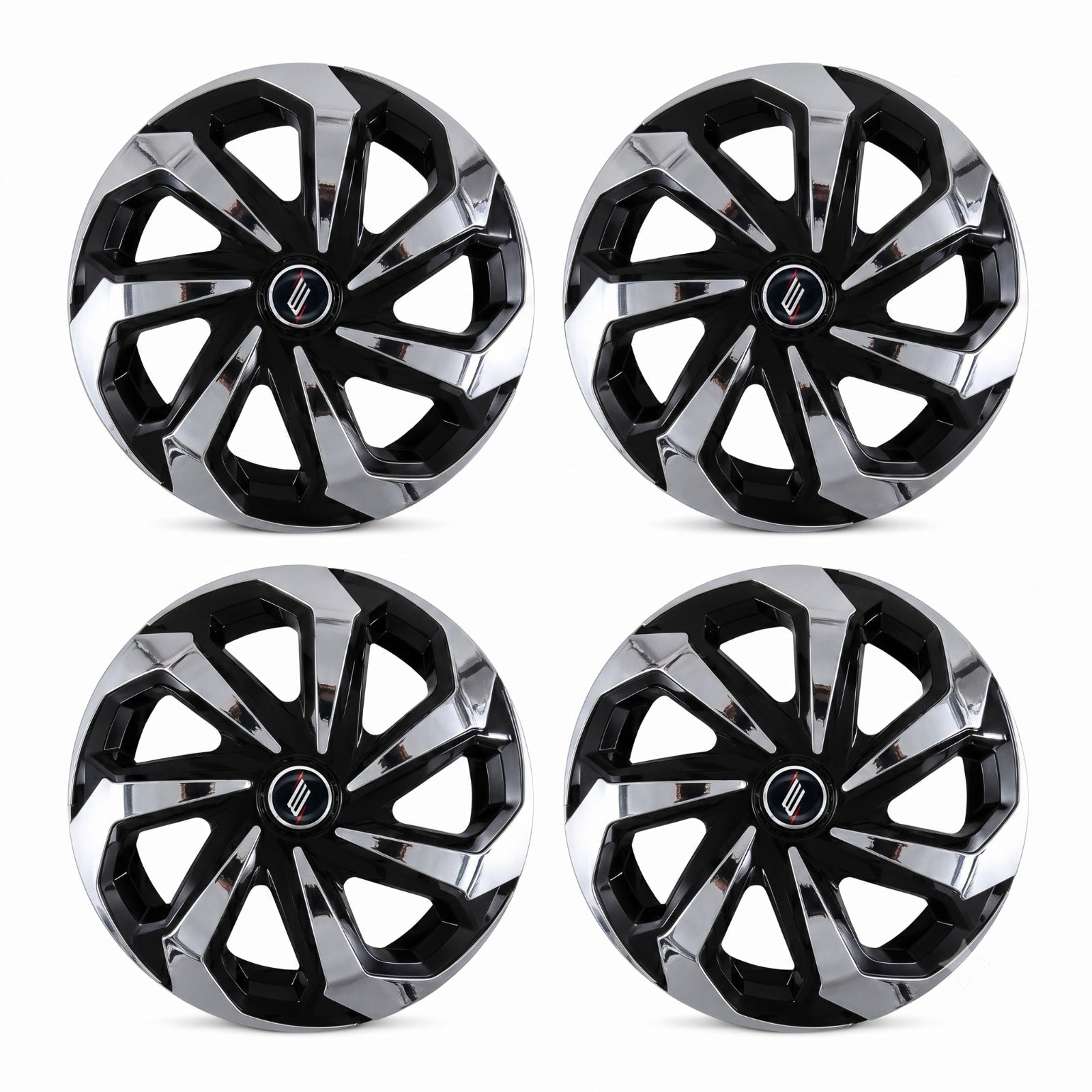 Tazas Rueda SPIDER Negro Y Cromo R13/R14/R15 x4