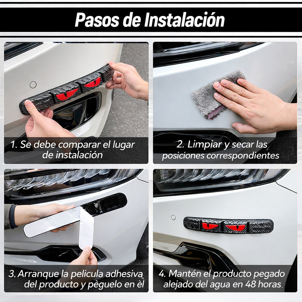 Protectores De Paragolpes Goma Universal Reflectivos
