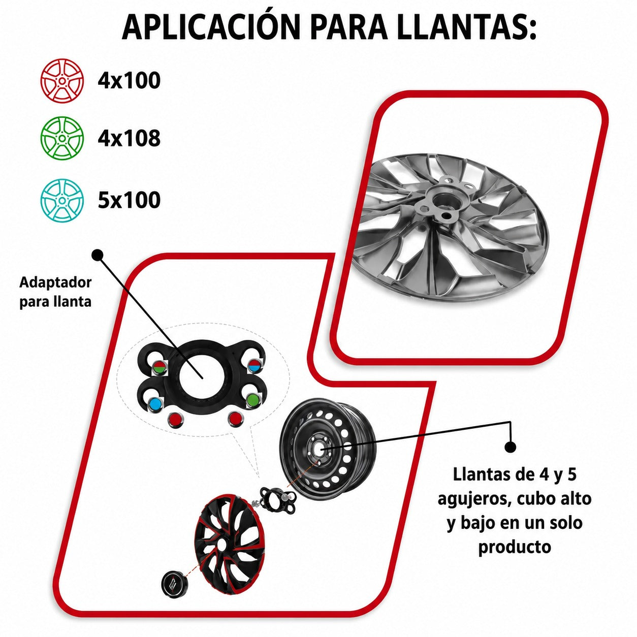 Tazas Rueda EVOLUTION R14 x4