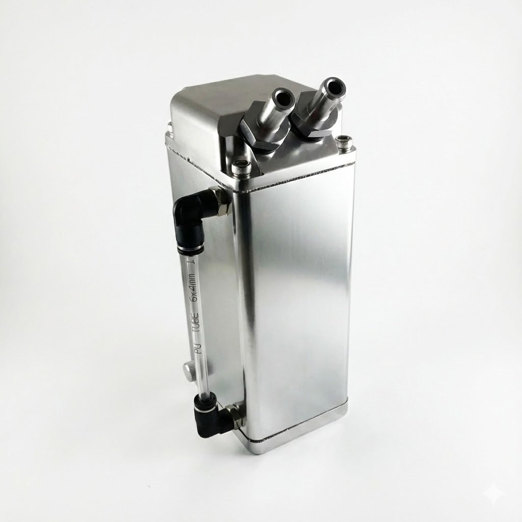 Acumulador Decantador De Aceite Aluminio Plateado