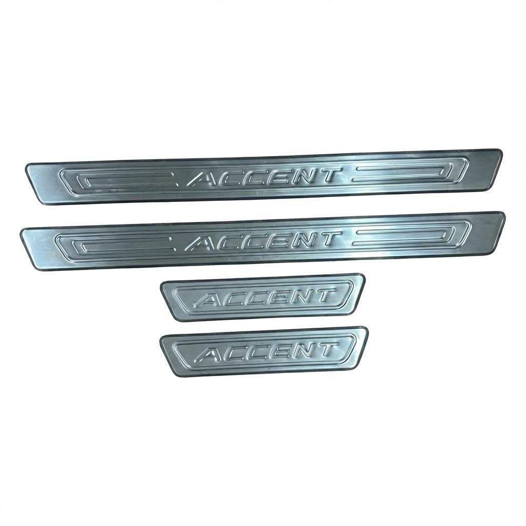 Cubre Zócalos Adhesivos Acero Hyundai Accent