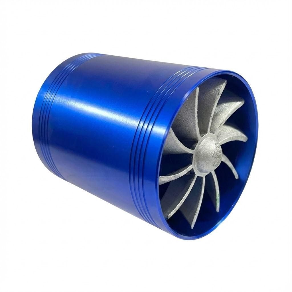 Ventilador Turbina Admision De Aire Azul Grande